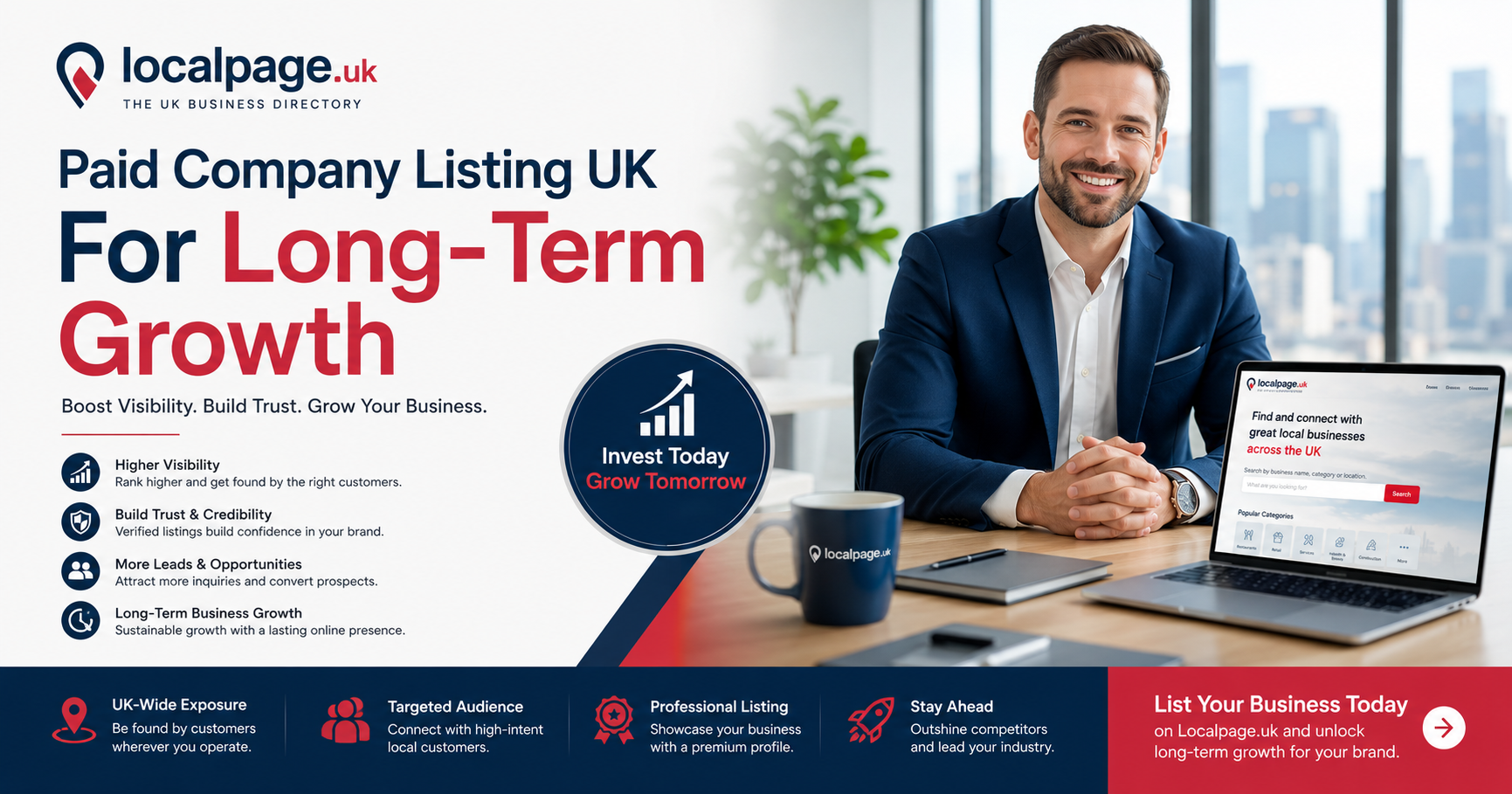 Paid Company Listing UK for Long Term Growth  LocalPage